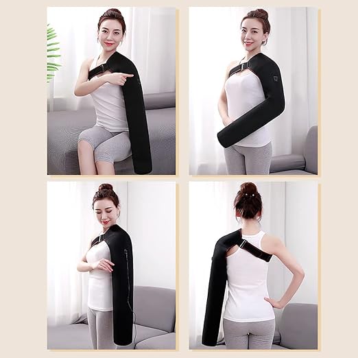 Shoulder Arm Hand Heating Pad for Pain Relief, Ultra Long Heated Wrist Wrap Heated Elbow Brace Hand Warmer for Tendonitis, Arthritis, Sports Injury Recovery, 3 Temperature Settings & Timer