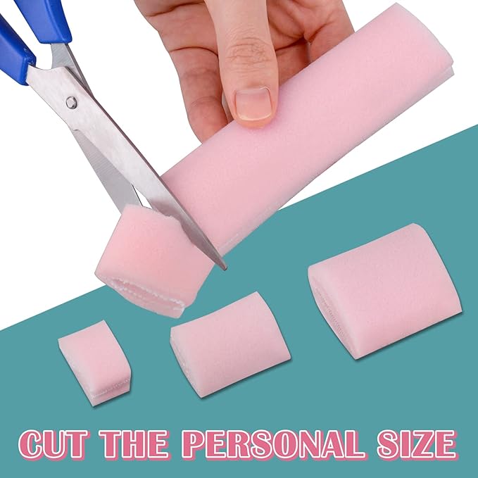 Ultrassist Toe Sleeve with Overlap Large Size 1" Inner Diameter 36" Roll, Sponge Toe Protectors for Blisters, Bunions, Corns