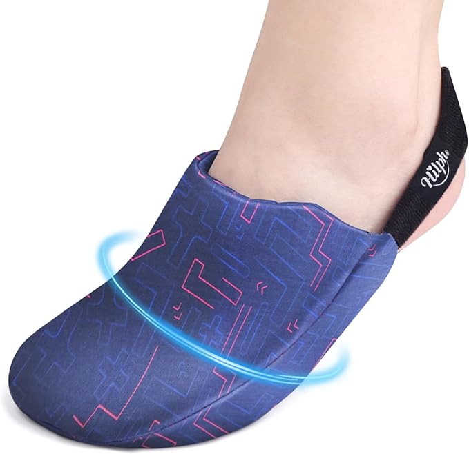 Hilph Foot & Toes Ice Pack Wrap for Broken Toes & Surgery Recovery, Wearable Forefoot Gel Ice Pack Cold Therapy Ice Sock with Strap for Hammer Toe, Injuries, Gout, Single Blue