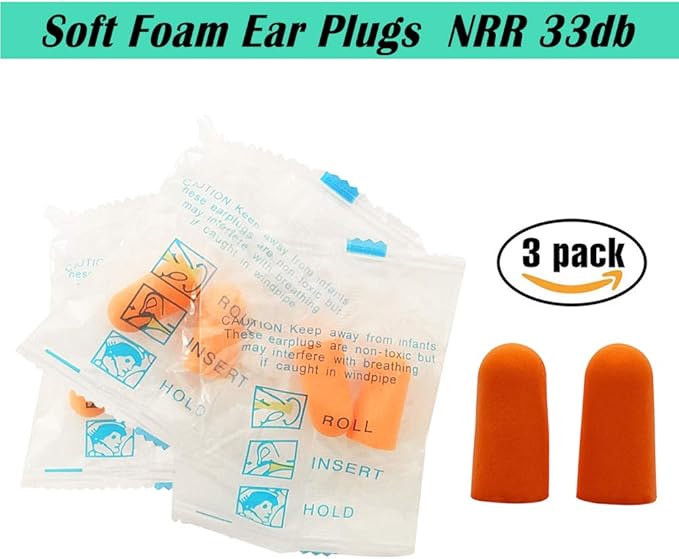 3 Packs Keychain Pill Holder, EFFIET Waterproof Pill Fob Case Box Outdoor Container for Emergency Medicine, Foam Earplug Storage Case with Ear Plugs (Black)