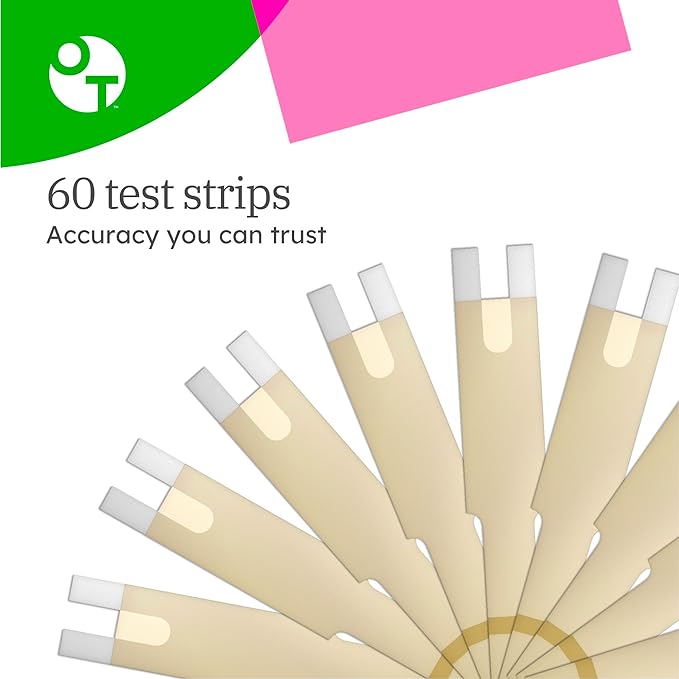 OneTouch Verio Test Strips for Diabetes Value Pack - 60 Count - for Blood Sugar Monitor - Home Self Glucose Testing - 2 Boxes, 30 Strips Per Pack (Pack of 2)