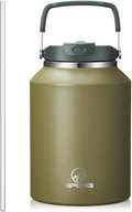 Gpeng 40 oz Tumbler with Handle, Water Bottles with Straw Lid, Insulated Stainless Steel Travel Mug Cup Holder Friendly, Keep Drinks Cold or Hot for 48+ Hours