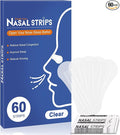 Nasal Strips for Snoring - Extra Strength Nose Strips for Breathing (60 ct), Clear Nose Tape for Sleeping and Sports, Nasal Congestion Relief, Oil & Sweat Proof