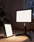 12000 Full Spectrum, UV-Free Light LED Sunlight Lamp with 3 in 1 Mount, Timer & Adjustable Brightness, Portable, Daylight for Office Reading Morning Routine