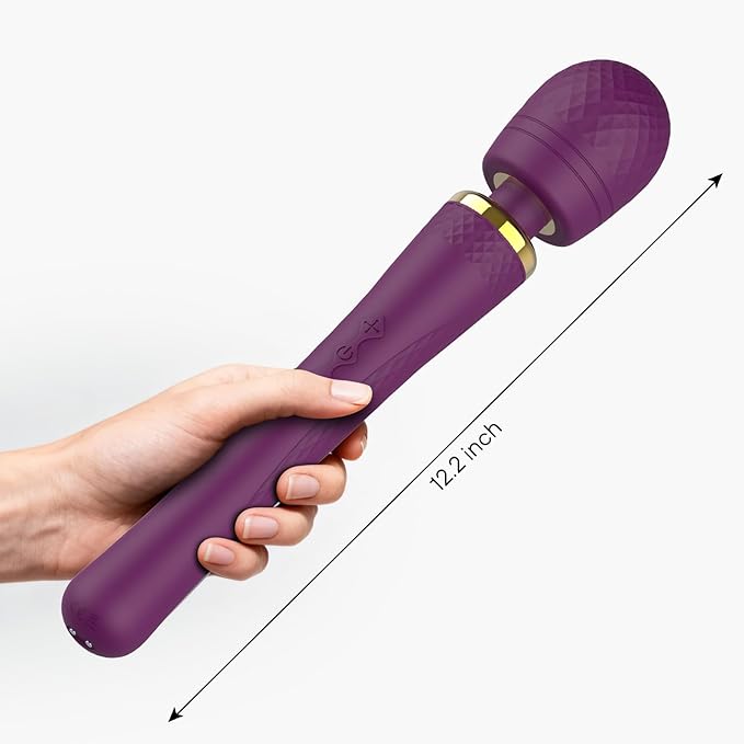 Personal Wand Massager Handheld Cordless Massager Travel-Quiet-Waterproof, USB Rechargeable,Perfect Back Legs Hand Pains and Sports