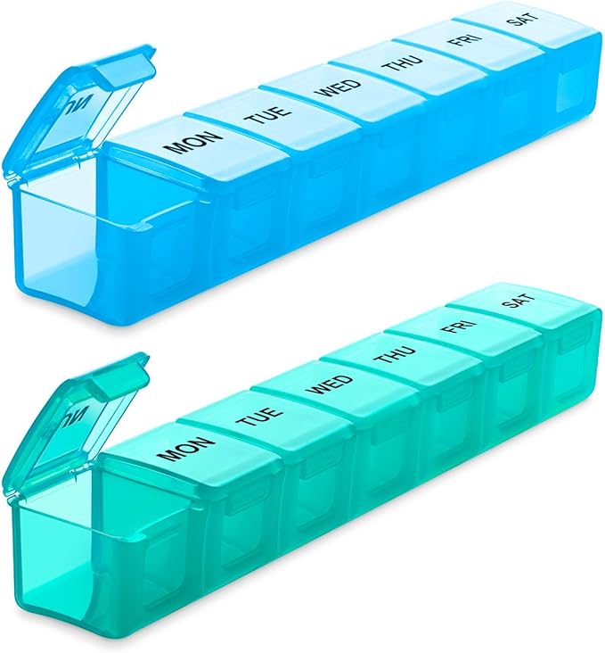 Pill Cutter + Pill Organizer 2 Pack