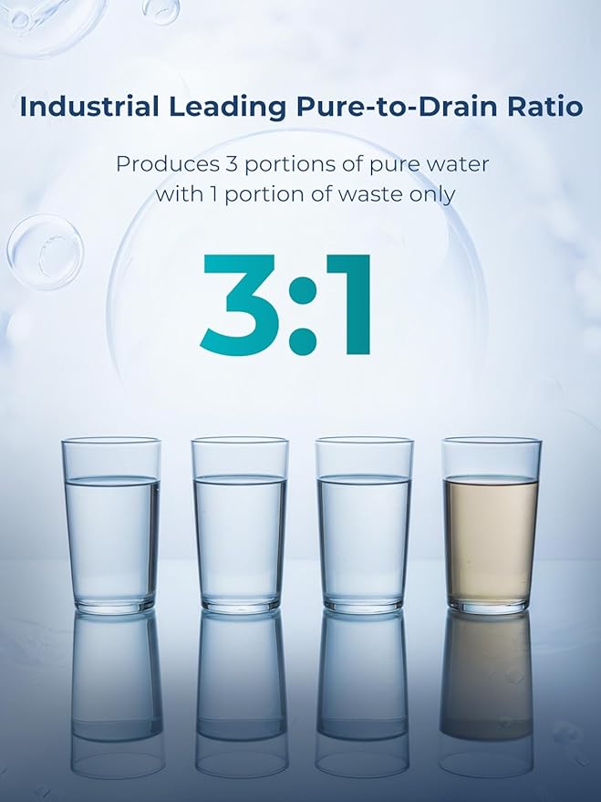 VIOMI 600GPD RO Water Filtration System, TDS and PFOS/PFOA Reduction, 9-Stage Reverse Osmosis Water Filter, NSF/ANSI 42, 53, and 372 Certified, Tankless Reverse Osmosis System Under Sink with Faucet
