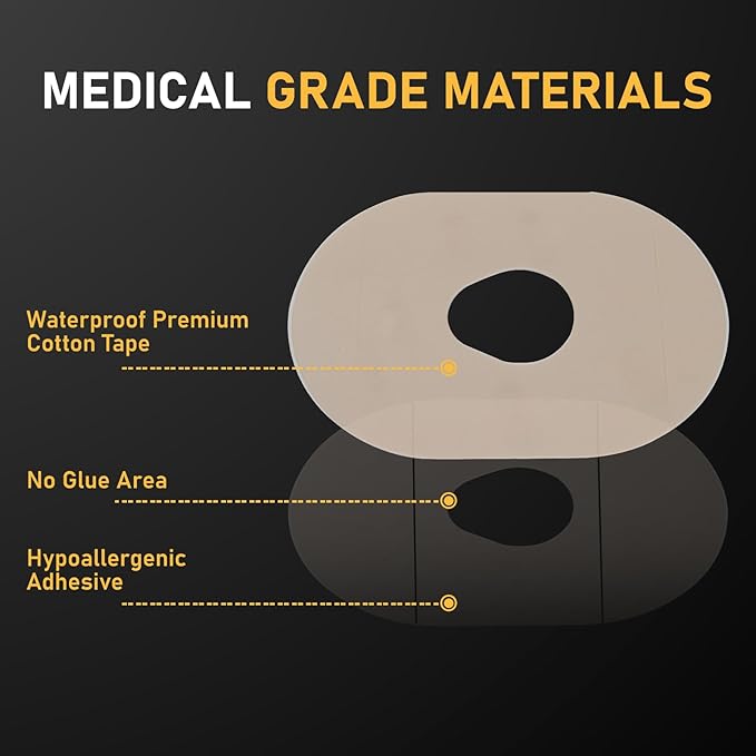 30Pcs Dexcom G7 Adhesive Patches 100% Waterproof, Hypoallergenic Pre-Cut CGM Sensor Patches, Breathable Glucose Monitor Patch, 10+ Days Long Stay, Sensor is Not Included (Tan)