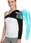 ComfiTECH Shoulder Arm Ice Pack Wrap for Pitchers & Volleyball Players, Reusable Ice Pack for Shoulder & Elbow & Arm Cooling, Adjustable Ice Arm Sleeve for Post-Training Recovery & Muscle Comfort, M