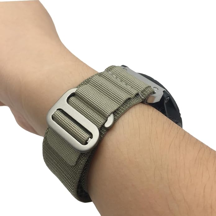 Custom Fit by Wrist Size, Small & Large Wrists, for Garmin Nylon Watch Band –– Compatible with QuickFit 20mm / 22mm / 26mm, Fenix 7, Instinct 2X, Forerunner, Epix, Tactix, MARQ, quatix, Approach