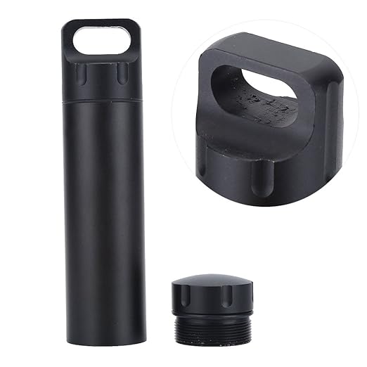 Brass EDC Tube Waterproof Pill Organizer