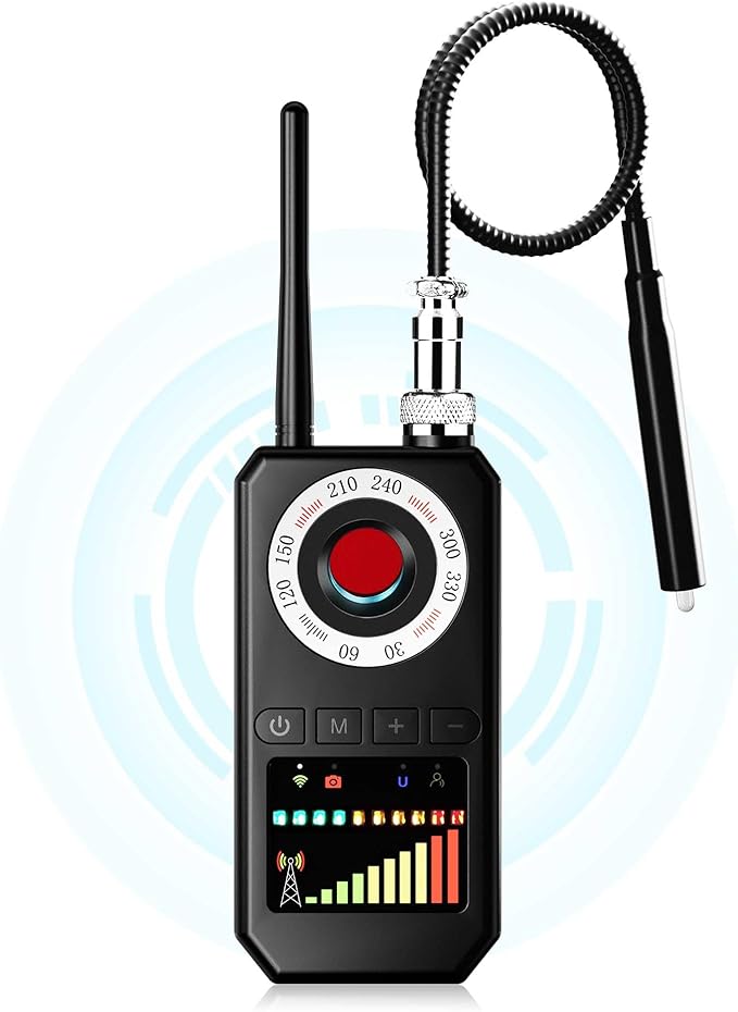 Hidden Camera Detectors,Bug Detectors, GPS Tracker Detector,Hero Privacy Pen, rf Detector,Anti spy Detector,Listening Device Detectors in Travel,Car,Bath,Office,Hotel to Protect Privacy;（Black）