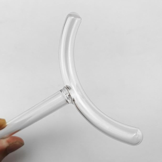 2pcs Electrode Wand Glass Tube Handheld Spare Parts Elitzia ETHB01 (Purple and Orange Y Shape)