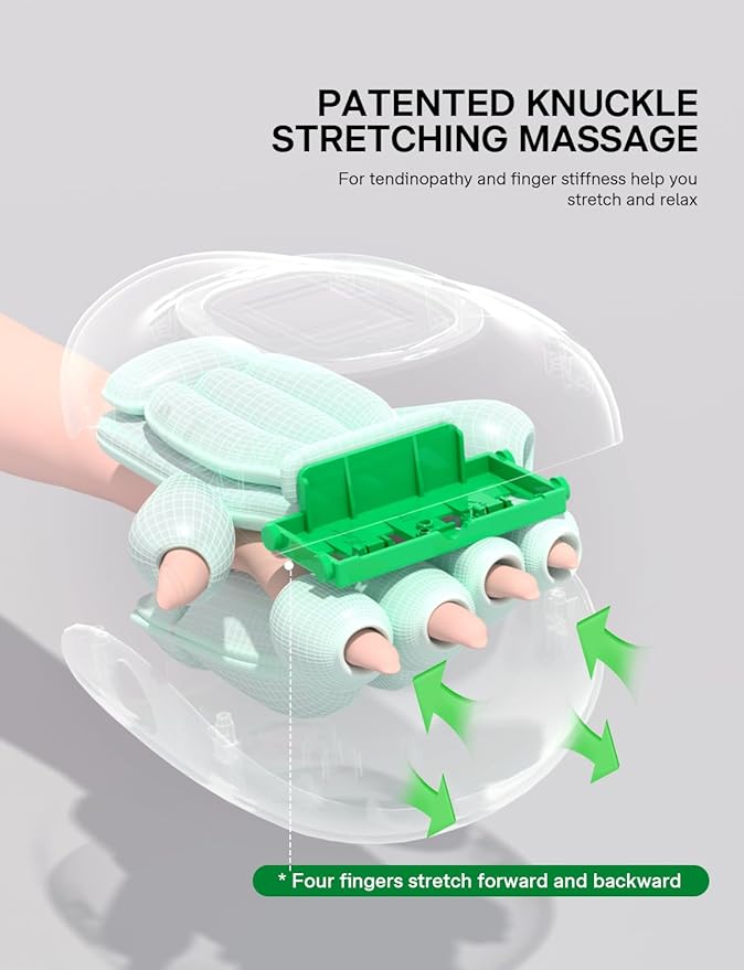 Medisana Hand Massager with Heat and Compression, Knuckle Stretching Massage, Memory Function, Cordless Hand Massager for Arthritis and Carpal Tunnel Relief, Mother’s Day Gift for Mom Women