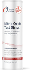 Designs for Health Nitric Oxide Test Strips Saliva Test - Results in Just 10 Seconds - Support Athletes, Healthy Aging, Cardiovascular Health (50 Saliva Test Strips)