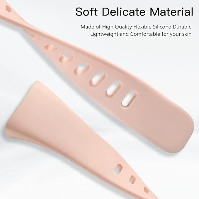 Maledan Band Compatible with Fitbit Charge 6/Charge 5 Bands for Women Men, 3 Pack Soft Silicone Sport Replacement Slim Accessories for Fitbit Charge 5/Charge 6 Fitness Tracker, Pink/Lavender/Ashy Pink