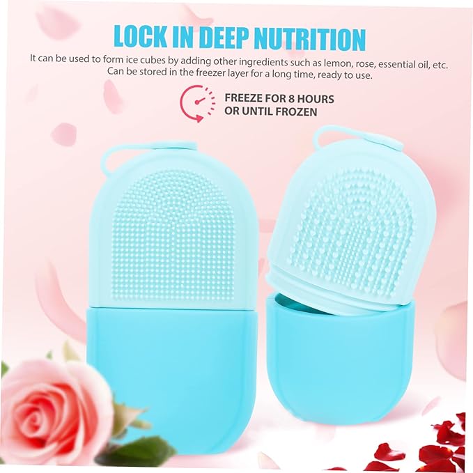 Baluue Ice Cube Roller Facial Ice Roller Massaging Ice Holder for Face and Eye Reusable Skin Roller