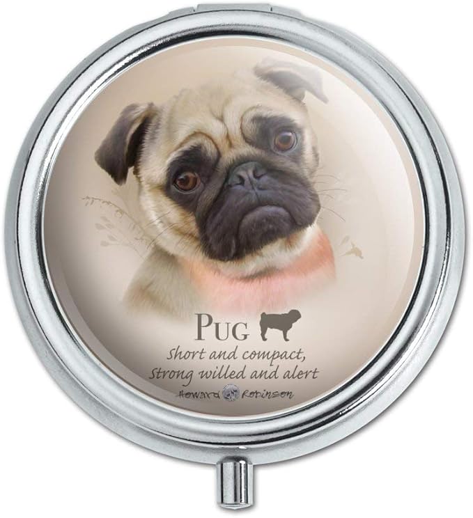 Pug Dog Breed Pill Case Trinket Gift Box