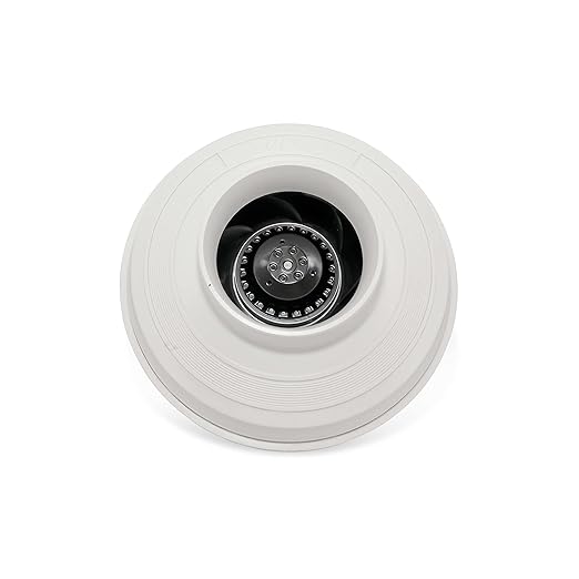 Festa AMG Hawk Radon Fan - Quiet and Energy Efficient 322 CFM Radon Mitigation System Inline Fan - 6" Electric Waterproof Inline Duct - Made with Sturdy Glass Reinforced Poly-Resin – White