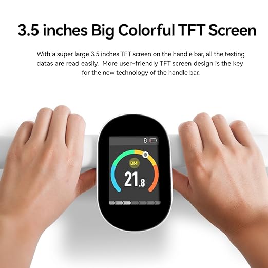 Fitdays Body Health Pod Scale, View 5 Metrics Without Phone, 8-Electrode Smart Scale with BMI Body Fat Muscle Mass, Offline Body Composition Analyzer, FSA&HSA Eligible
