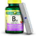 Unique Bundle Store Spring Valley, Vitamin B12 2500 MCG, B12 Quick-Dissolve Cherry Flavor Tablets Dietary Supplement, Vitamin B12, 120 Count + 7 Day Pill Organizer Included (Pack of 1)