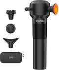 Deep Tissue Massage Gun with Heating, 7000 RPM Handheld Vibrating Muscle Massager with 4 Speeds & 3 Heads, Ideal Gift for Family & Sports Enthusiasts