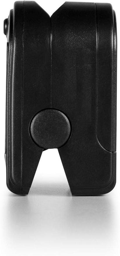 Concord Basics Fingertip Pulse Oximeter - Blood Oxygen Saturation Monitor with Carrying Case, Batteries, Silicone Cover & Lanyard - Easy to Use, Accurate SpO2 & Pulse Measurement (Black)