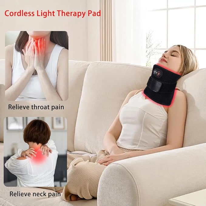 Red Light Therapy Belt Infrared Light Therapy Pad with Portable Battery, 660nm 850nm Full Body Red Light Mat Therapy for Back Knee Feet Shoulder Neck Waist Hands Legs Hips