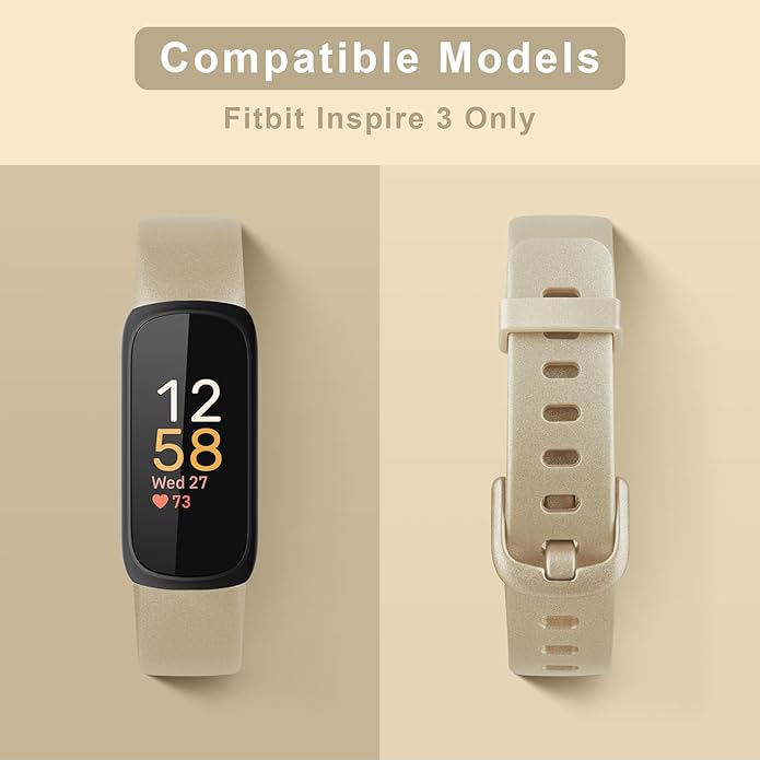 AK Band Compatible with Fitbit Inspire 3 Bands for Women Men, Adjustable Replacement Sport Wristbands Straps for Fitbit Inspire 3 Fitness Tracker