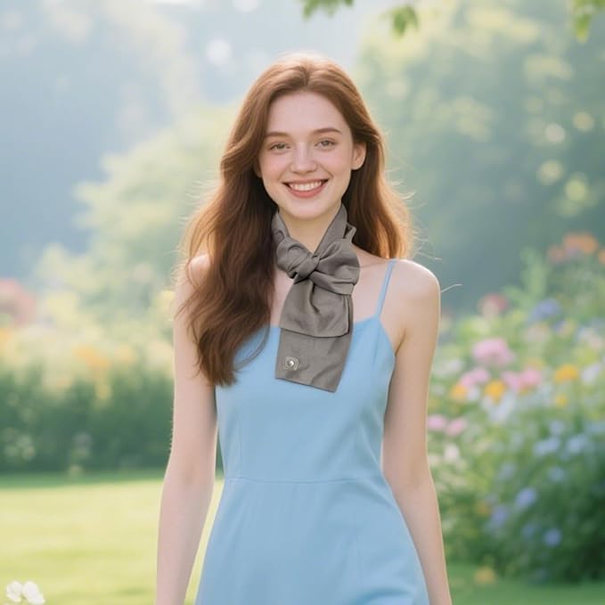 Faraday Scarf, Silver Fabric Neck Scarf,EMF Protection,Radiation Shielding for WiFi and Cellular, Face and Neck Coverage, Versatile Wear