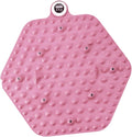 Acupressure Mat for Foot Massage, Foldable Yoga Mat for Living Room And Gym, Hexagon pink timer