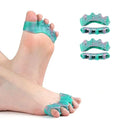 Weiuah 4-Pack Toe Separators & Toe Spacers -Bunion Corrector, Overlapping Toes corrector, Hammer Toe, Relieves Foot Pain, Restores Natural Toe Alignment Unisex,Regular Size (Green & Pink)