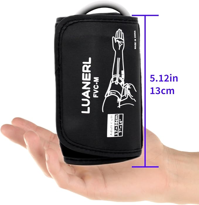 Medium Easy Wrap Blood Pressure Cuff for Thin and Small Arm,Compatible with Omron 7”-14” Inches (17-36CM) M Adult BP Replacement Cuff LUANERL
