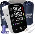 Upper Arm Blood Pressure Monitor, Digital BP Monitors for Home Use, Automatic Blood Pressure Cuff with Large LED Display and 2x120 Reading Memory, Two Adjustable Cuffs, 8.7” - 16.5” and 13” - 21”