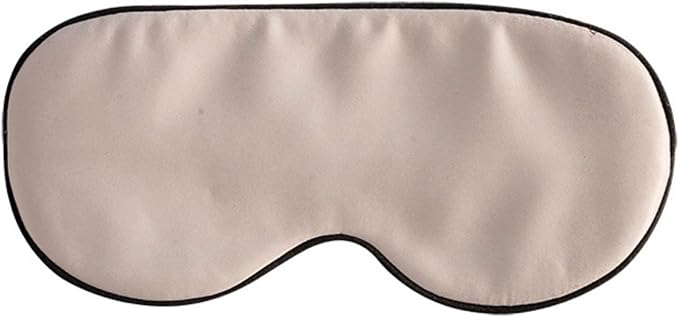 100% Mulberry Silk Sleep Mask for Women/Men Airplane Travel, Pure 22 Momme Silk Eye Mask Blackout for Sleeping, Ajustable, Luxury, Anti Wrinkle, Anti Aging Silk Blindfold, Made in USA (Taupe)