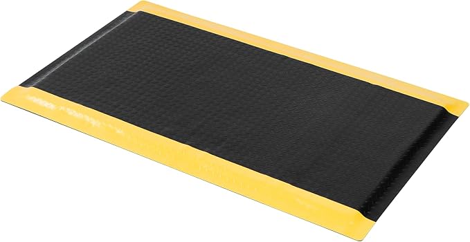 Anti Fatigue Mats Industrial 2' x 5' Standing Mat 15/16" Thick Cushioned Shop Floor Mats Heavy Duty Commercial Diamond Plate Ergonomic Standing Floor Mat Helps Relieve Back and Leg Soreness