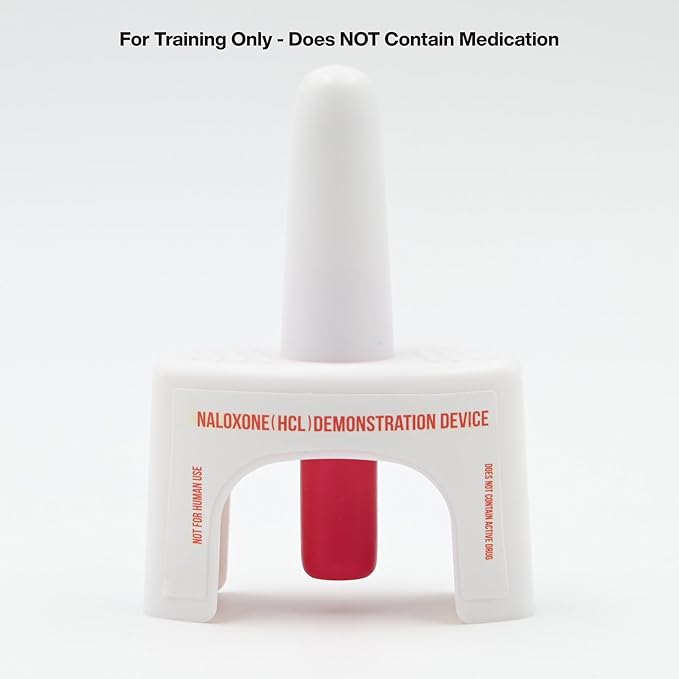 Training Device for Naloxone Nasal Spray | for Use in First Aid Training for Opioid Overdose | Reusable | Includes Two Nasal Spray Training Devices & Instructions (Pack of 2) | Contains NO Medication