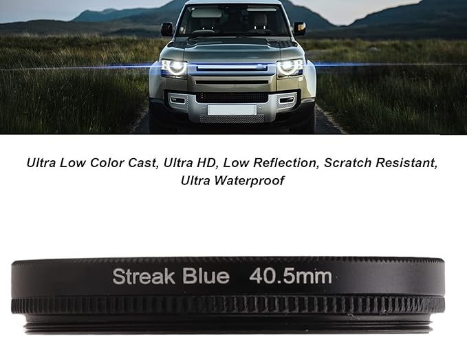 Special Effects Filter, 37mm 40.5mm 43mm 46mm 49mm Special Effects Lens Filter Anamorphic Special Effects Filter,for Most of Digital Cameras on The Market(40.5mm)