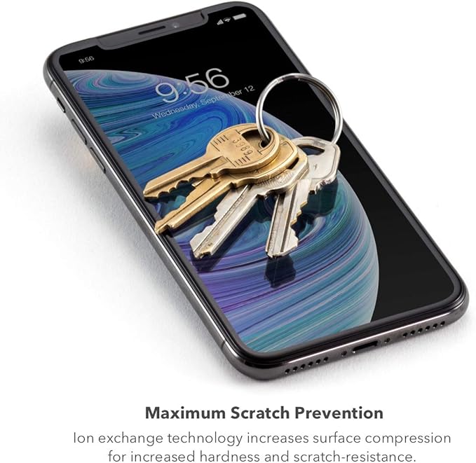 ZAGG Glass Elite Screen Protector - Made for Apple iPhone 11 Pro Max and Xs Max- Case Friendly Screen - InvisibleShield - Impact & Scratch Protection (200103914)