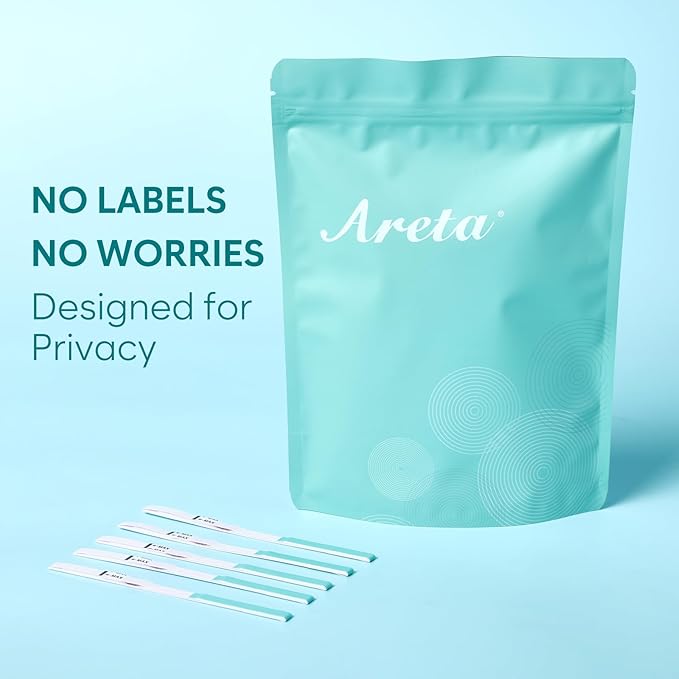 Areta 120 Ovulation Test Strips Kit: Accurate & Reliable for Women | Fast & Convenient Fertility Tracking | High Accuracy Ovulation Test Kit, Blue