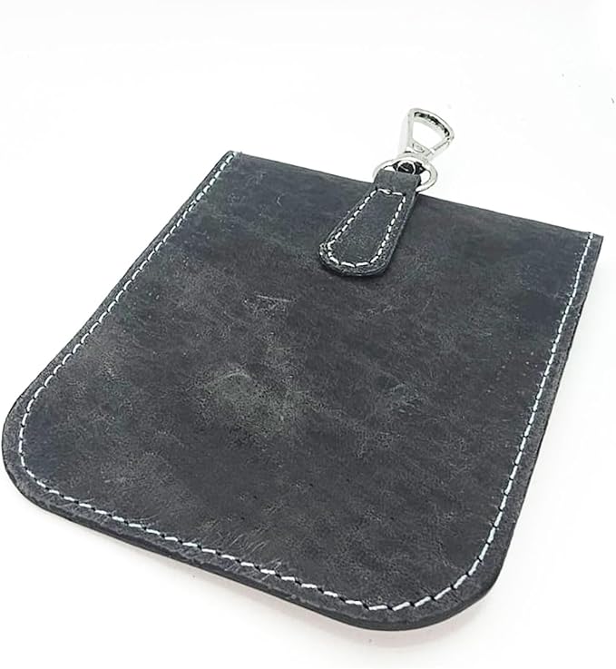 Faraday Key Fob Protector - Real Leather Premium Signal Blocking Pouches - RFID Blocking Car Key Security Shield