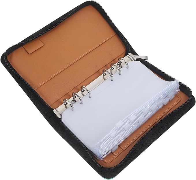 Ciieeo PU Pill Organizer with Removable Zipper Pouches Travel Medicine Storage Bag Loose Leaf Pharmacy Holder for Medication Vitamins Supplements Portable Travel Use