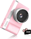 Kids Digital Camera with 180° Flip Screen, 32GB Memory Card Digital Cameras,1080P HD Point and Shoot Digital Cameras, Built in Educational Games,Ideal Gifts for Kids Boys Girls(Pink)