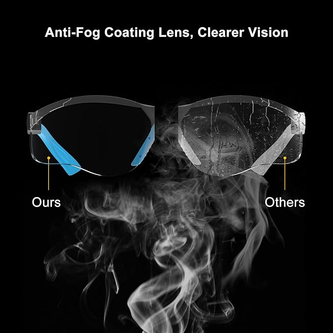 xaegistac Shooting Glasses Anti-fog Shooting Range Eye Protection, Adjustable Safety Glasses with Zipper Hard Case
