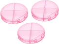Portable Medicine Box 4 Compartments Travel Pill Organizer Small Storage Case for Medication Jewelry Daily Use at Home Office