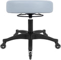 TAKE UR SEAT® All-Purpose Stools with Adjustable Seat and Easy Clean Performance Fabrics for Cleanroom Lab Medical Office Classroom Shop Garage Spa Massage Tattoo(Blade Wheels) (17" Gray)