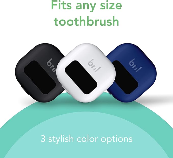 Bril UV-C Toothbrush Sanitizer – Portable Cleaner & Travel Toothbrush Holder – 3-Minute Sanitizing Cycle with Rechargeable Battery, Magnetic Holder & Mounting System - Durable, Universal Fit – Navy