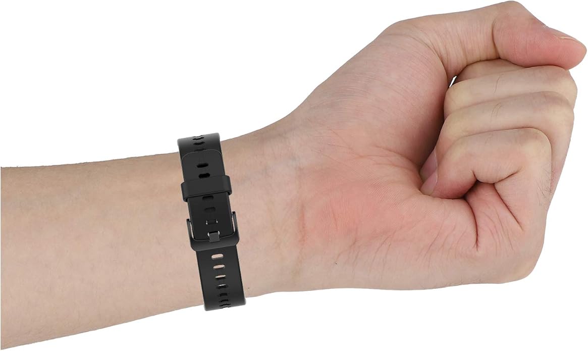 FitTurn 16mm Quick Release Watch Band for FITVII Slim Fitness Tracker Replacement [10 Pack] Colorful Silicone Wristband Adjustable Accessory Bands Strap for FITVII Slim Fitness Tracker