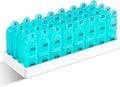 Daviky Monthly Pill Organizer 2 Times a Day, 30 Day Pill Box AM PM with Separate Container, One Month Medicine Case Twice a Day to Hold Vitamins, Supplements and Medication (Cyan)