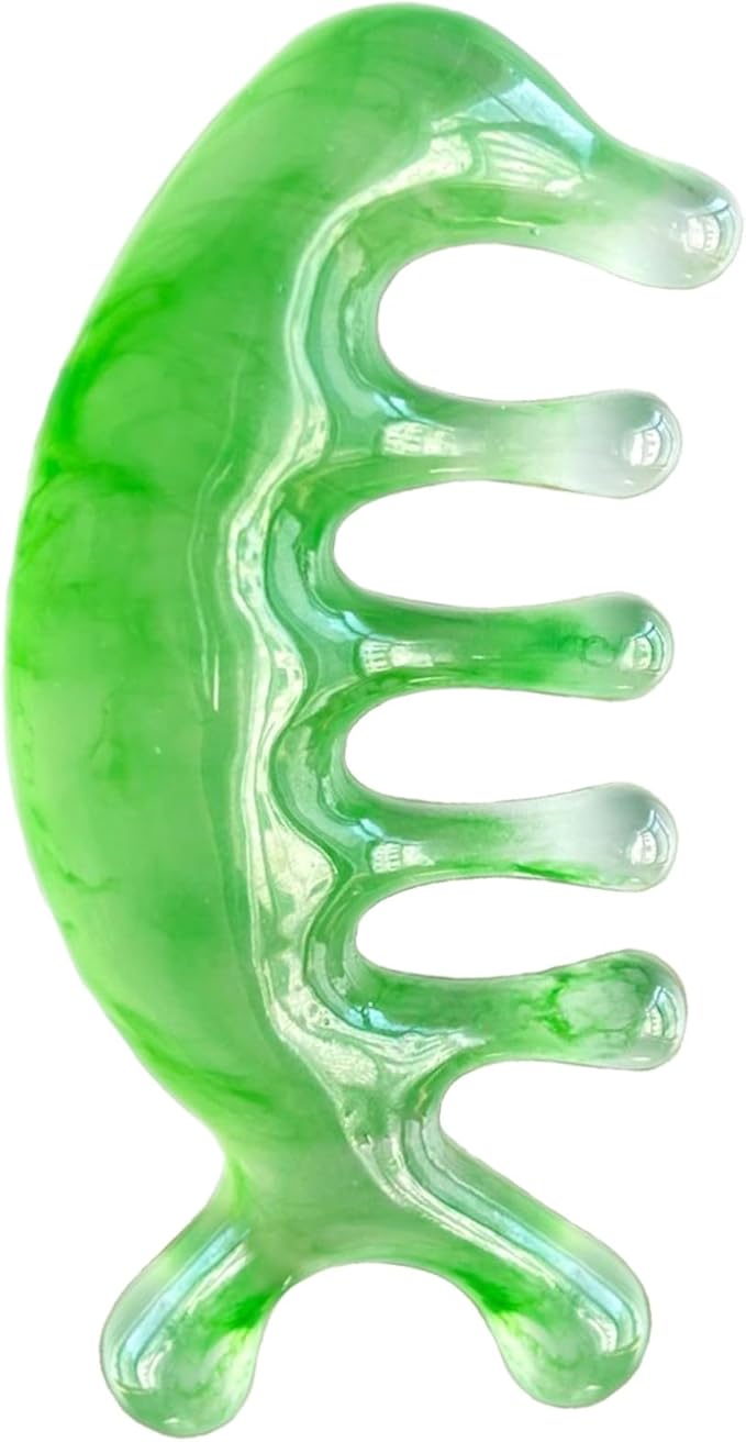 Multi-Functional Manual Massage Tool, Suitable for The Face, Eyes, Head and Neck. It is Used to Reduce Wrinkles, Shape The Jawline and Reduce Swelling. Skin Care Tool (Green)